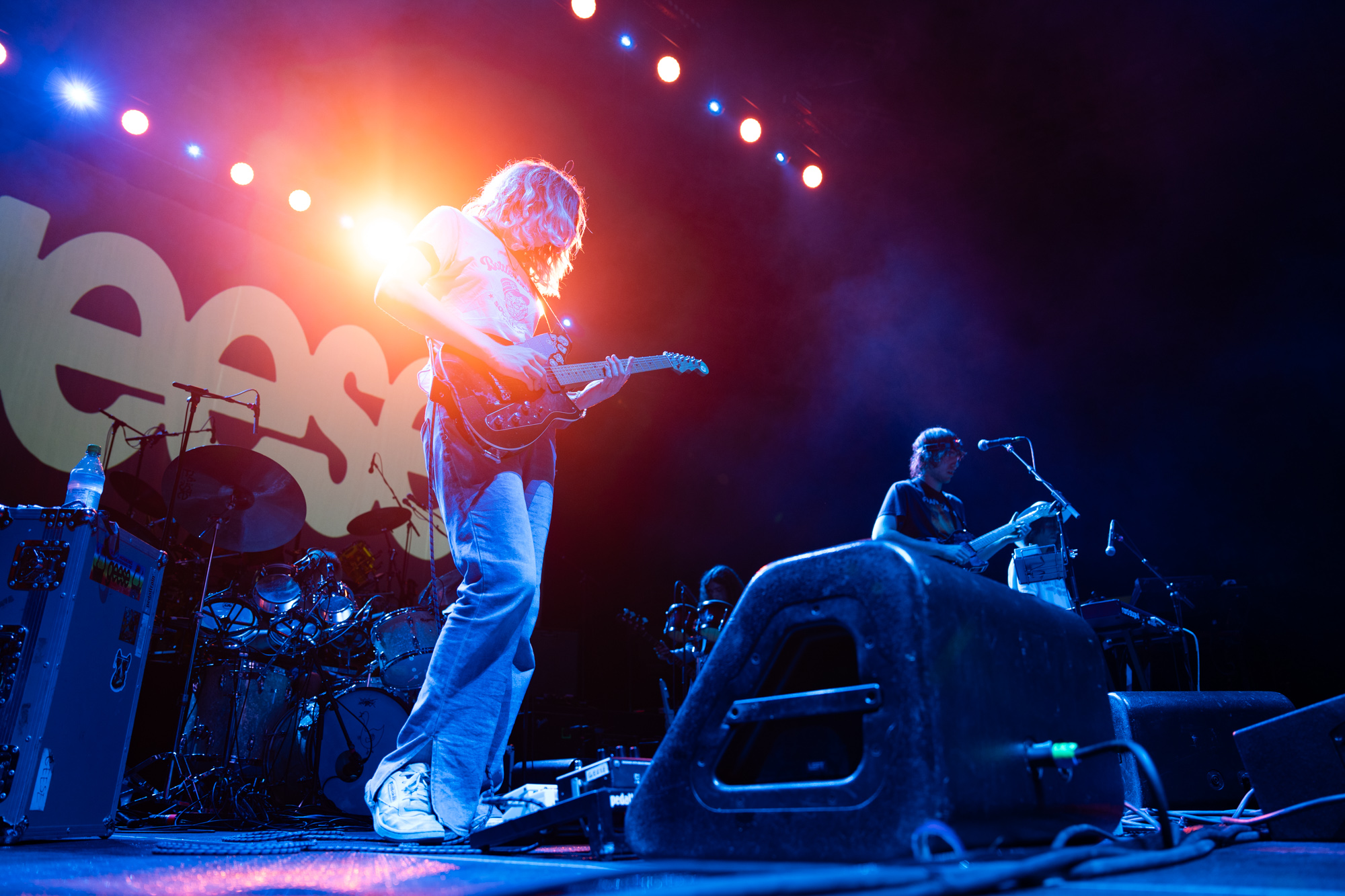 Guitarist for the band, Geese, at the Pacific Coliseum