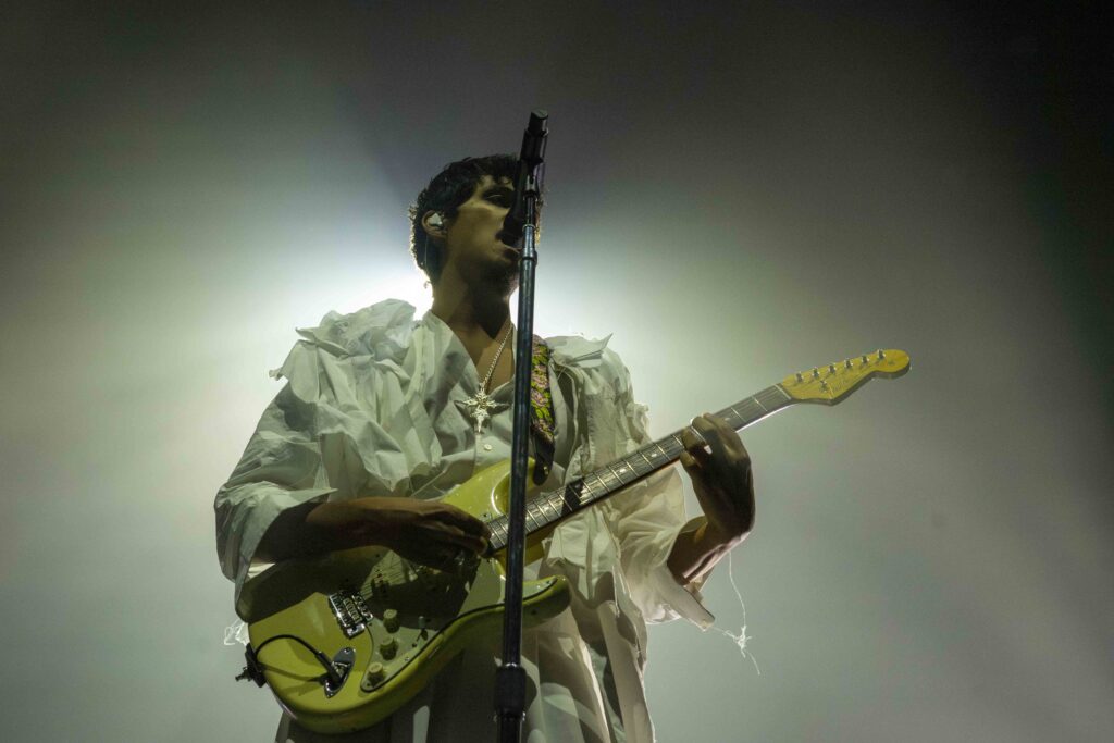 Omar Apollo at UBC Thunderbird Arena, Vancouver, Sep 29 2024. Andrew Myers photo.