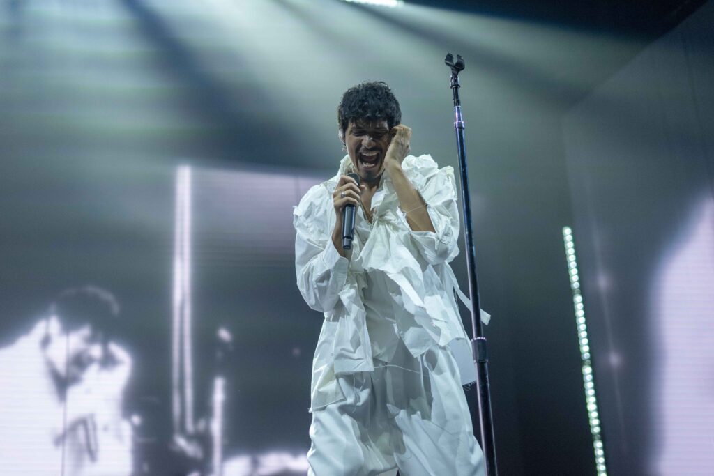 Omar Apollo at UBC Thunderbird Arena, Vancouver, Sep 29 2024. Andrew Myers photo.